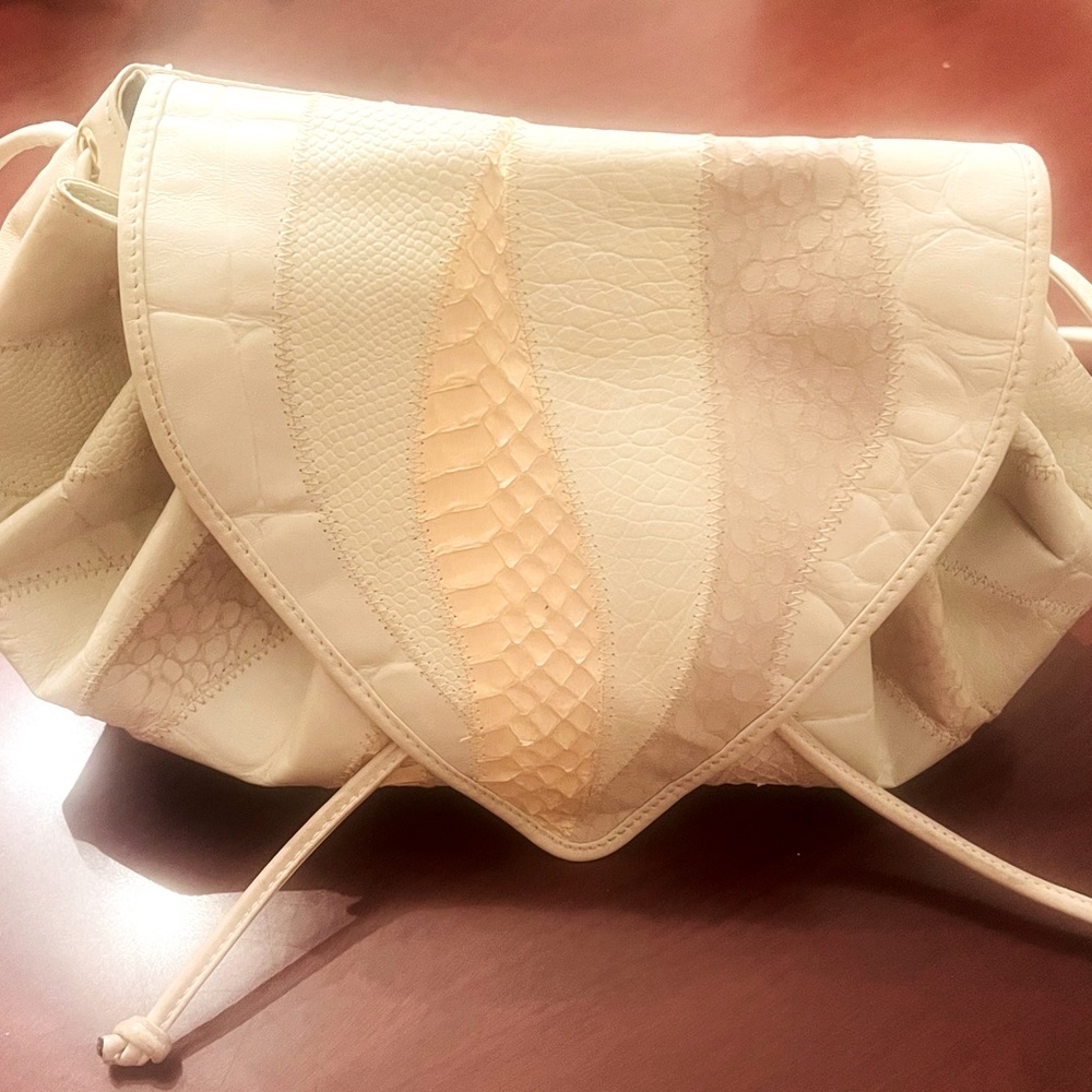 Vintage Andre Cellini Textured Patchwork Handbag - image 8